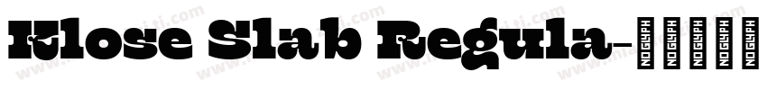 Klose Slab Regula字体转换
